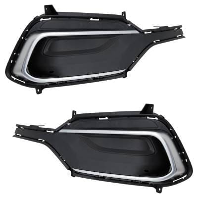 New Front Left And Front Right Fog Light Cover Compatible With Hyundai Santa Fe Sport Base 4 Cyl