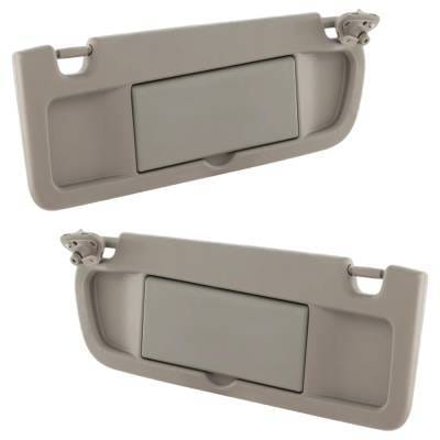 New Left And Front Right Sun Visor Compatible With Honda Civic Hybrid-L 4 Cyl 1.3L Civic Dx 4 Cyl