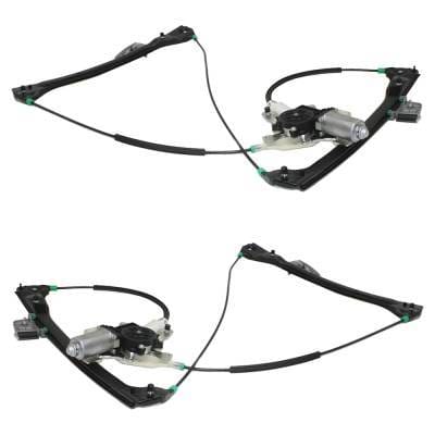 New Front Left And Front Right Window Regulator Compatible With Bmw 330Ci M 6 Cyl 3.0L M3 Base 6 Cyl thumbnail 5
