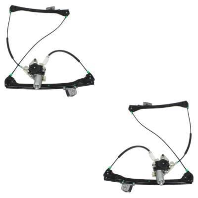 New Front Left And Front Right Window Regulator Compatible With Bmw 325Ci Base 6 Cyl 2.5L 330Ci Base