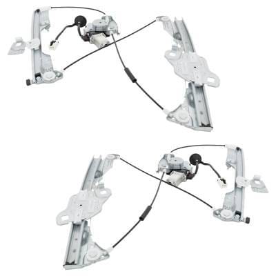 Front Left And Front Right Window Regulator Compatible With Infiniti G35 Sport G35 Base 2003-2007 By thumbnail 9