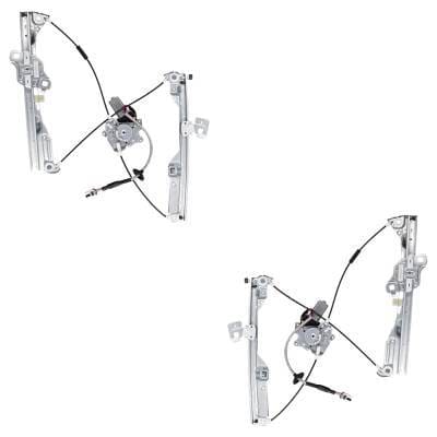 Front Left And Front Right Window Regulator Compatible With Infiniti G35 Sport G35 Base 2003-2007 By