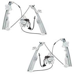 Front Left And Front Right Window Regulator Compatible With Infiniti G35 Sport G35 Base 2003-2007