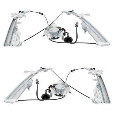 Front Left And Front Right Window Regulator Compatible With Infiniti G35 Sport G35 Base 2003-2007 thumbnail 7