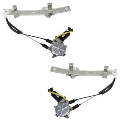 Front Left And Right Power Window Regulator Set With Motor Compatible With 1991-1996 Mitsubishi thumbnail 9