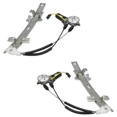 Front Driver And Passenger Window Regulator Pair With Motor Compatible With 1991-1996 Dodge Stealth thumbnail 3