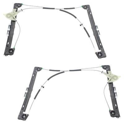 New Front Left And Front Right Window Regulator Compatible With Mini Cooper Base 4 Cyl 1.6L Cooper S
