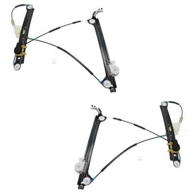 New Front Left And Front Right Window Regulator Compatible With Bmw 128I Base 6 Cyl 3.0L 135I Base 6