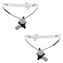 Front Left And Front Right Window Regulator Compatible With Acura Tsx Base 4 Cyl 2.4L 2004-2008 By