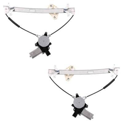 Front Left And Front Right Window Regulator Compatible With Acura Tsx Base 4 Cyl 2.4L 2004-2008 By