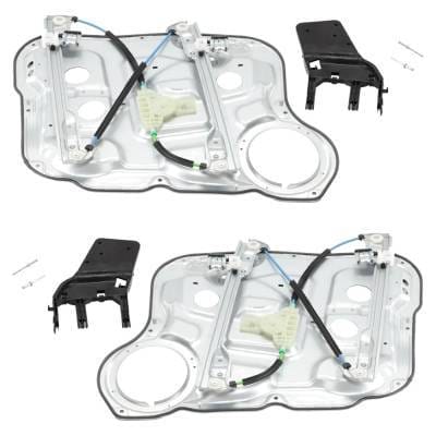 New Front Left And Front Right Window Regulator Compatible With Hyundai Santa Fe Gl 6 Cyl 2.7L Santa