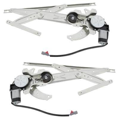 New Front Left And Front Right Window Regulator Compatible With Honda Accord Lx 4 Cyl 2.3L Accord Dx thumbnail 3