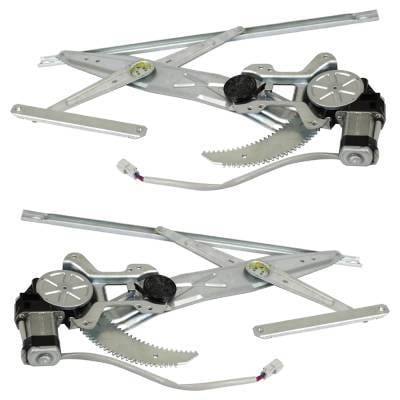 New Front Left And Front Right Window Regulator Compatible With Honda Civic Ex Civic Dx 1992-1995 By thumbnail 7