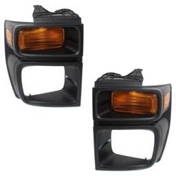 New Pair Of Parking Light Compatible With Ford E-450 Super Duty Base 10 Cyl 6.8L E-350 Super Duty
