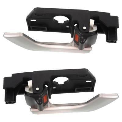 Front Left And Right Interior Door Handle Compatible With 2003-2008 Hyundai Tiburon Silver With Lock thumbnail 7