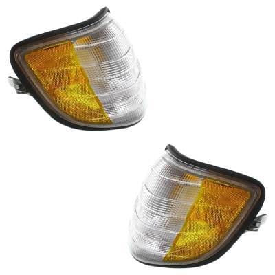 New Pair Of Parking Light Compatible With Mercedes Benz S350 Base 6 Cyl 3.4L S320 Lwb 6 Cyl 3.2L thumbnail 5