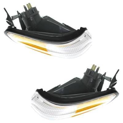New Pair Of Parking Light Compatible With Mercedes Benz S350 Base 6 Cyl 3.4L S320 Lwb 6 Cyl 3.2L thumbnail 9
