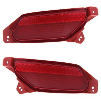 New Rear Left And Rear Right Bumper Reflector Compatible With Acura Mdx Sh-Awd Mdx Base 2014-2016 By