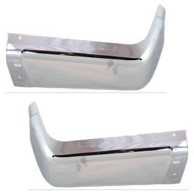 New Rear Left And Rear Right Bumper End Compatible With Chevrolet Gmc Silverado 1500 Wt 6 Cyl 4.3L thumbnail 9