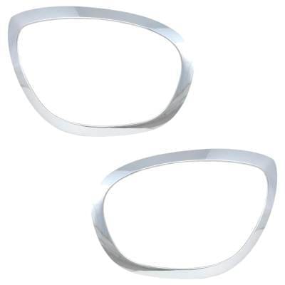 New Pair Of Headlight Bezel Compatible With Mini Cooper Countryman John Cooper Works All4 4 Cyl 2.0L