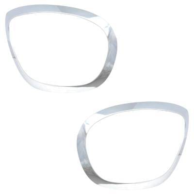 New Pair Of Headlight Bezel Compatible With Mini Cooper Countryman S 4 Cyl 2.0L Cooper Countryman S thumbnail 3