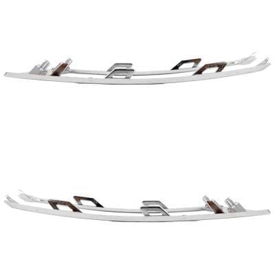 New Pair Of Headlight Bezel Compatible With Ford Expedition King Ranch 6 Cyl 3.5L Expedition Max thumbnail 7