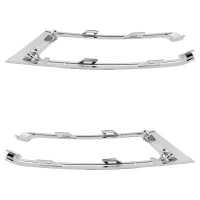 New Pair Of Headlight Bezel Compatible With Ford Expedition Max Platinum 6 Cyl 3.5L Expedition Xlt 6 thumbnail 9