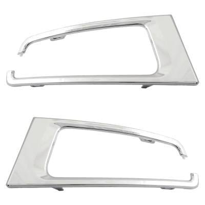 New Pair Of Headlight Bezel Compatible With Ford Expedition Max Xl 6 Cyl 3.5L Expedition Max Limited thumbnail 5
