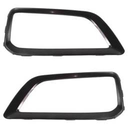New Pair Of Headlight Bezel Compatible With Hyundai Kona Limited 4 Cyl 1.6L Kona Night 4 Cyl 1.6L
