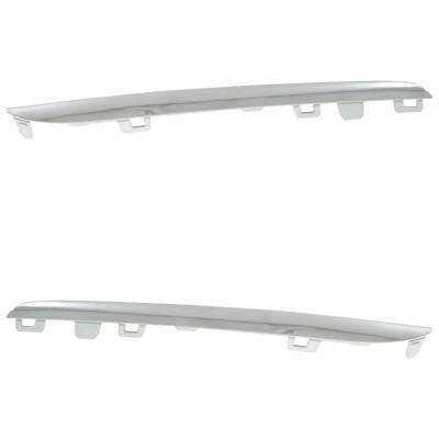 New Left Upper And Right Upper Grille Trim Compatible With Mercedes Benz C400 4Matic C300 Base