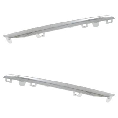 New Left Upper And Right Upper Grille Trim Compatible With Mercedes Benz C300 Base C400 4Matic thumbnail 3