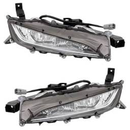 New Front Left And Front Right Fog Light Compatible With Lexus Rx350l Base 6 Cyl 3.5L Rx450h F Sport