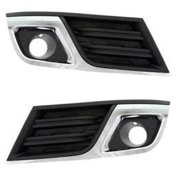 Front Left And Front Right Fog Light Trim Compatible With Chevrolet Traverse Lt 2013-2017 By