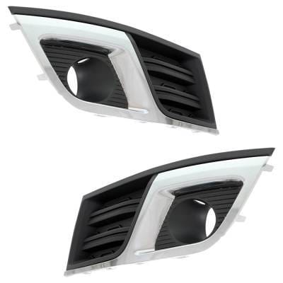 Front Left And Front Right Fog Light Trim Compatible With Chevrolet Traverse Lt 2013-2017 By thumbnail 3