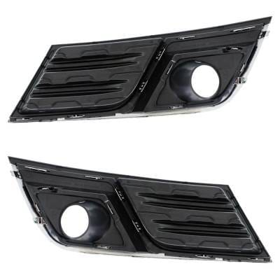 Front Left And Front Right Fog Light Trim Compatible With Chevrolet Traverse Lt 2013-2017 Gm1038148 thumbnail 9
