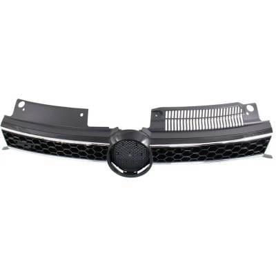 New Black Grille Assembly Compatible With Volkswagen Gti Driver's Edition 4 Cyl 2.0L Gti Wolfsburg thumbnail 7