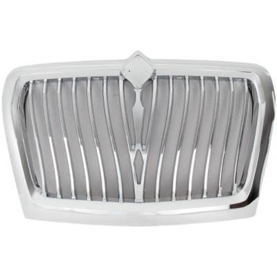 Chrome Grille Assembly Compatible With International Lt625 Base 6 Cyl 12.4L Lt625 Base 6 Cyl 14.9L thumbnail 3
