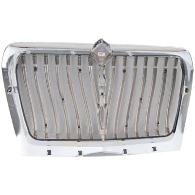 Chrome Grille Assembly Compatible With International Lt625 Base 6 Cyl 12.4L Lt625 Base 6 Cyl 14.9L thumbnail 7
