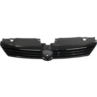 New Black Grille Assembly Compatible With Volkswagen Jetta Comfort 4 Cyl 1.8L Jetta Sportline 5 Cyl thumbnail 7