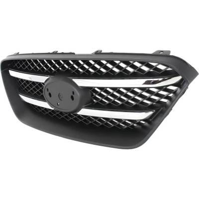 New Chrome Molding Grille Assembly Compatible With Kia Rondo Lx 4 Cyl 2.4L 2010 Production Date To thumbnail 3