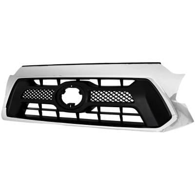 New Chrome Shell Grille Assembly Compatible With Toyota Tacoma Base 4 Cyl 2.7L Tacoma Pre Runner 4 thumbnail 5