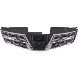 New Chrome Shell Grille Assembly Compatible With Nissan Rogue Sv 4 Cyl 2.5L Rogue S 4 Cyl 2.5L Rogue