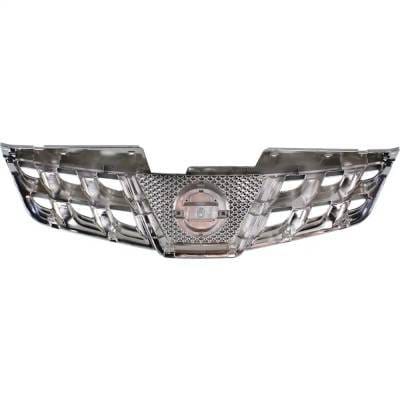 New Chrome Shell Grille Assembly Compatible With Nissan Rogue Sv 4 Cyl 2.5L Rogue S 4 Cyl 2.5L Rogue thumbnail 9