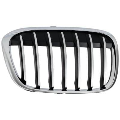Chrome Grille Assembly Compatible With Bmw X1 Xdrive28i 4 Cyl 2.0L X1 Sdrive28i 4 Cyl 2.0L 2016-2019