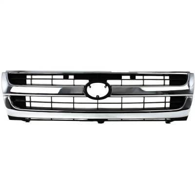 New Chrome Shell Grille Assembly Compatible With Toyota Tacoma Sr5 6 Cyl 3.4L Tacoma Sr5 4 Cyl 2.7L