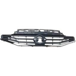 New Gray Grille Assembly Compatible With Nissan Versa Note S 4 Cyl 1.6L Versa Note Sv 4 Cyl 1.6L