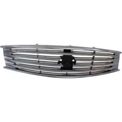 New Chrome Grille Assembly Compatible With Infiniti G37 X Sport 6 Cyl 3.7L Q60 Premium Sport 6 Cyl