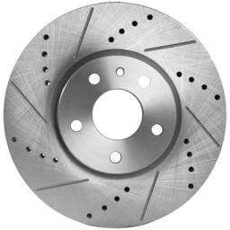 New Cross-Drilled Brake Disc Compatible With Ford Lincoln Fusion Se 4 Cyl 1.5L Fusion Platinum