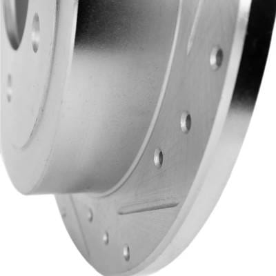 New Cross-Drilled Brake Disc Compatible With Ford Lincoln F-150 Heritage Xl 6 Cyl 4.2L 2004 With thumbnail 13