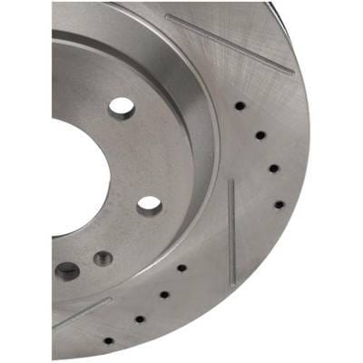 New Cross-Drilled Brake Disc Compatible With Buick Chevrolet Gmc Envoy Sle 6 Cyl 4.2L Trailblazer thumbnail 7